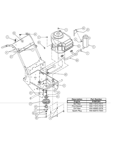 Part Location Diagram of KM-11013-7034 MTD PRECLEANER-FILTER